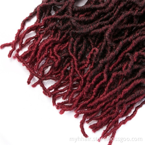 18 inch 20 roots/pack,Afro Locs twist Ombre curly Synthetic Braiding Hair extensions Blonde Faux Locs Crochet Braid
